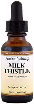 Amber Naturalz Milk Thistle Herbal Supplement For Dogs And Cats Milk Thistle Herbal Supplement For Liver Health And Support 4 Fluid Ounce Glass Bottle Manufactured In The Usa
