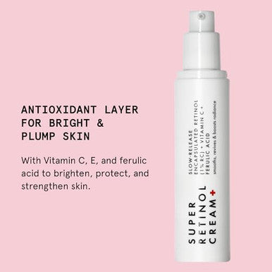 Beauty Pie Super Retinol (+ Vitamin C) Night Real Moisturiser 1% Retinol Complex with Vitamin C, E, Ferulic Acid & Shea for Overnight Real