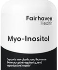 Fairhaven Health Myoinositol Supplement For Women And Menvitamin B8 2000Mgvegan Inositol Powder Capsulesgluten Dairy And Soy 120 Inositol Capsules