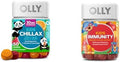 Olly Kids Chillax Magnesium Gummies Plus LTheanine Lemon Balm and Kids Immunity Gummy Immune Support Wellmune Elderberry Vitamin C Zinc Chewable Supplement Cherry 50 Count