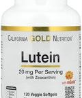 California Gold Nutrition Lutein With Zeaxanthin Extracted From Marigold Flowers Supports Overall Macular Health Non Gmo Soy Gluten 20 Mg 120 Veggie Softgels