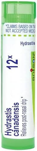 Boiron Hydrastis Canadensis 12X Homeopathic Medicine For Postnasal Drip 80 Pellets
