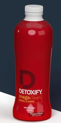Detoxify Mega Clean Herbal Detox Cleanse Drink " Full Body Cleanse Detox For Women And Men Same Day Results Plus Sticker