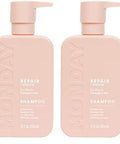 Monday Haircare Repair Shampoo 12Oz For Dry To Damaged Hair Made With Keratin Coconut Oil Shea Butter And Vitamin E (350Ml)