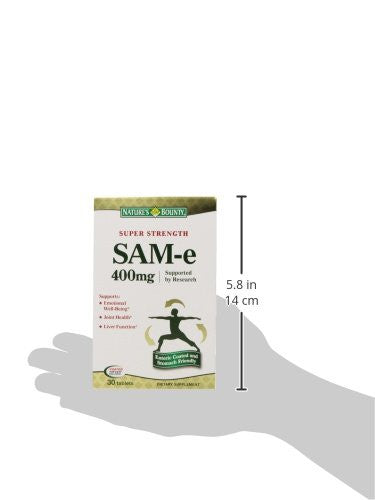 Nature's Bounty Sam-E Dietary Supplement Support Joint Health 400Mg 30 Tablets