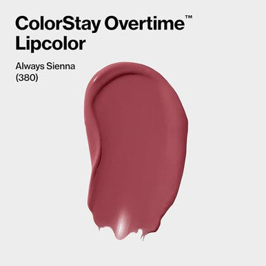 Revlon Liquid Lipstick With Clear Lip Gloss Colorstay Overtime Lipcolor Dual Ended With Vitamin E 380 Always Sienna 0.07 Fl Oz
