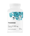 Thorne - Vitamin C 500 Mg - Blend Of Vitamin C And Citrus Bioflavonoids From Oranges - Supports Immune System Cellular Energy Production & Collagen Synthesis - Third-Party Certified 90 Servings