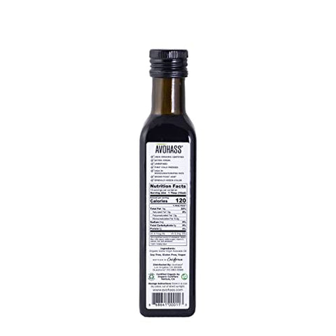 Avohass USDA Organic Certified Extra Virgin Avocado Oil from Mexico 8.5 fl oz Bottle 2 Pack, First Cold Pressed, Unrefined