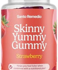 Santo Remedio Entalla Skinny Yummy Gummy Nutritional Supplement Gummy Fiber For Digestive Gut Support 60 Fiber & Prebiotic Gummies Strawberry Flavor 30 Servings