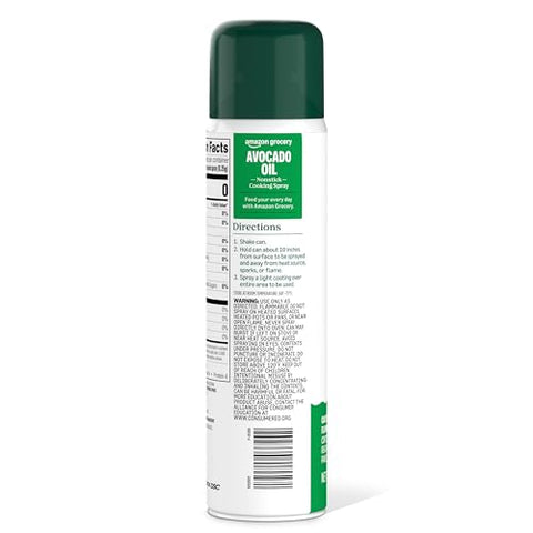 Amazon Grocery, Avocado Oil Nonstick Cooking Spray, 7 Oz