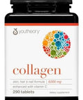 Youtheory Advanced Collagen - 6,000 Mg Collagen - With Vitamin C - For Hair, Skin & Nails - Collagen Supplements For Women And Men - 160 Tablets