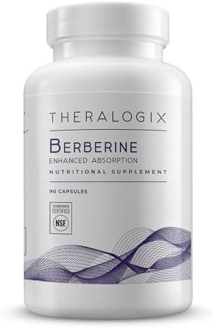 Theralogix Berberine Enhanced Absorption 30Day Supply Made With Berberine Phytosome To Help Support Healthy Metabolism & Hormone Balance Nsf 30 Capsules
