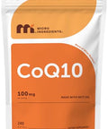 Micro Ingredients Coq10 100 Mg Per Serving 240 Softgels Coenzyme Q10 (Ubiquinone) Supplement Made With Mct Oil Non-Gmo Gluten Free