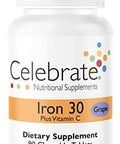 Celebrate Vitamins Bariatric Bundle ÃƒÂ¢Ã¢â€šÂ¬Ã¢â‚¬Å“ Celebrateone Multivitamin, Iron With Vitamin C Chewables, And Balance Probiotic + Prebiotic ÃƒÂ¢Ã¢â€šÂ¬Ã¢â‚¬Å“ Essential Nutrition & Digestive Support For Wls Recovery