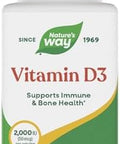 NatureS Way Vitamin D3 Extra Strength(1) Supports Bone Health And Immune Function 2000 Iu (50 Mcg Per Serving) 240 Softgels (Packaging May Vary)