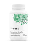 Thorne - Resveratrol Complex - Supports Healthy Aging - Trans-Resveratrol Supplement With Green Tea Quercetin & Curcumin Phytosome - Third-Party Certified - Gluten Dairy & Soy-Free 60 Capsules