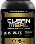 Kaged Muscle Clean Meal; Meal Replacement Shake with Whey Protein Isolate, Clean Carbs, MCT Oil Fats, Organic Vitamins and Minerals, Vanilla Cake, 20 servings