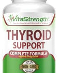 Thyroid Support - Complete Formula To Support Energy Levels With Iodine, Bladderwrack, Kelp, B12 & More- Thyroid Energy: Boost T4 To T3 Supplement - Non-Gmo