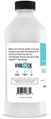Hyalogic Liquid Zinc Supplement For Immune Support (4 Oz) - Daily Mineral Support Enhanced W/Hyaluronic Acid For Hydration Immune Zinc Liquid For Men And Women Gluten Free, Cruelty Free