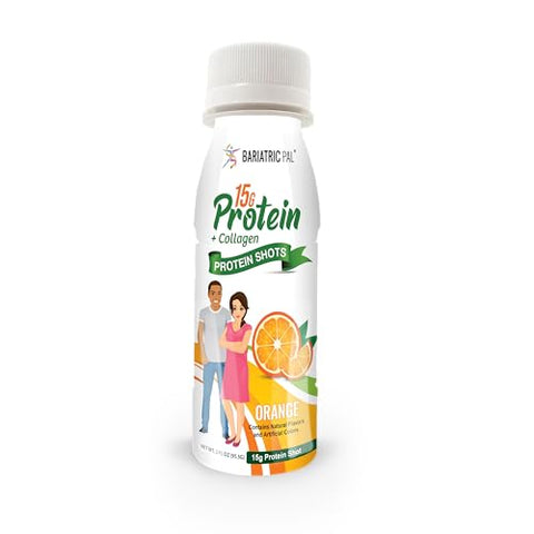 Bariatricpal 15G Readytodrink Whey Protein & Collagen Shots Orange (24 Bottles)