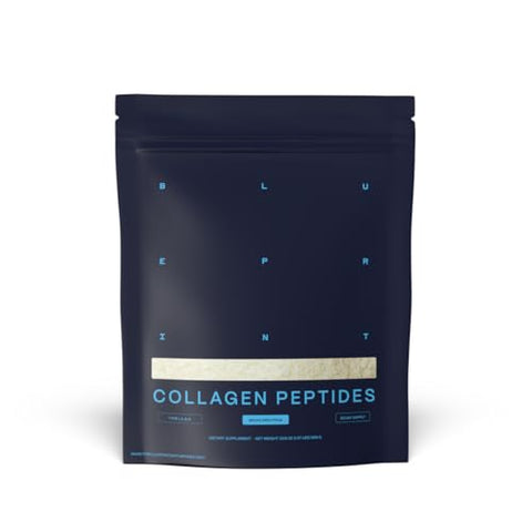 Blueprint Bryan Johnson Hydrolyzed Collagen Peptides Powder Type I Ii & Iii Collagen For Women & Men Unflavored Protein Supplement For Hair Skin Nails Joints & Cartilage 20G 30 Servings