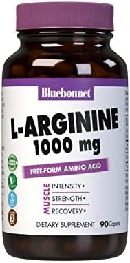 Bluebonnet Larginine 1000 Mg Capsules 90 Count