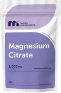 Micro Ingredients Magnesium Citrate 1000 Mg Per Serving 240 Softgels Magnesium Supplements For Men And Women Made With Mct Oil Non-Gmo Gluten Free