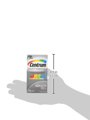 Centrum Select Essentials Complete Multivitamin & Mineral Supplement Adults 50+ 100 Tablets