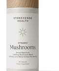 Stonehenge Health Stonehenge Dynamic Health Mushrooms 1400 Mg " 5 Mushroom Complex (Lions Mane Reishi Chaga Maitake Shiitake) " 100% Fruiting Bodies Nootropic " Brain Memory Focus & Immune Support " 60 Caps