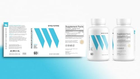 Swolverine Magnesium Bisglycinate 200mg TRAACS Chelated Magnesium from Albion Highly Absorbable Gentle on Stomach (60 Servings (Pack of 1))