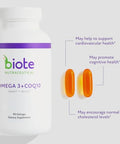 Biote Nutraceuticals - Omega 3 Coq10 - Heart Brain (90 Gel Caps)