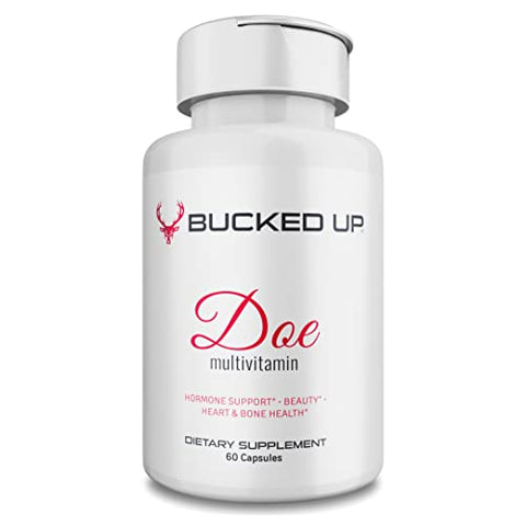 Bucked Up Doe Multivitamin for Women Full Spectrum Vitamin Formula Vitality Immunity and Hormone Support 60 Capsules