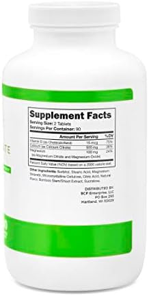 Barislim Bariatric Calcium Citrate With Magnesium And Vitamin D Tabs - 500 Mg Of Calcium Citrate Per Serving - Formulated For Patients After Weight Loss Surgery Tropical Punch (90 Servings)