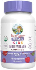 MaryruthS Gummies For Kidsa A' A usda Organic Multivitamin (Mixed Berry and Cherry) and Magnesium Calm (Hibiscus) No Gelatin Vitamins For Immunity Gut Health and Overall Wellness Vegan NonGmo