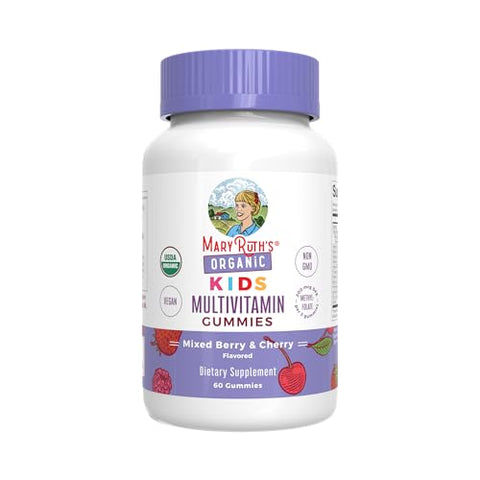 Maryruth'S Maryruth Organics Gummies For Kids multivitamin (Mixed Berry & Cherry) & Probiotic (Strawberry) Usda Organic No Gelatin Vitamins For Immunity Gut Health & Overall Wellness Vegan Non-Gmo