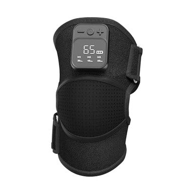 Klugpop Knee Massager With Heat For Pain Relief V5.0[2026 Upgraded] - Electric Cordless Heated Knee Brace With 6 Heat Levels And 3 Vibration Massage Mode s For Men Women (Black ) 2-Pack