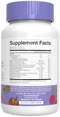 MaryruthS Gummies For Kidsa A' A usda Organic Multivitamin (Mixed Berry and Cherry) and Magnesium Calm (Hibiscus) No Gelatin Vitamins For Immunity Gut Health and Overall Wellness Vegan NonGmo