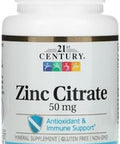 21St Century Healthcare Zinc Citrate Tablets 50Mg, 60 Count