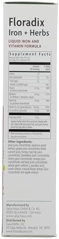 Floradix Iron Herbs 17 Fl Oz