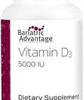 Bariatric Advantage Vitamin D3 5000 Iu Bariatric Vitamin D Watermiscible Bone Strength Support Vitamin D Capsule Easy Swallow Capsule For Bariatric Patients 180 Count