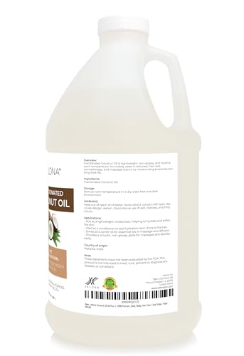 velona MCT Coconut Oil 64 Fl Oz | 100% Pure and Natural Carrier Oil | Fractionated | Skin, Face, Body, Hair Care | Use Today - Enjoy Results