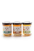 Savannah Bee Everyday Honey Sampler Set - 3 Oz Sampler Set in 3 Bottles - Honey Set for Coffee, Tea, and Cheese Boards