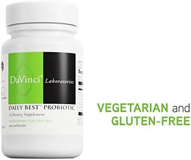 Davinci Labs Daily Best Probiotic A Dietary Supplement Vegetarian Gluten 60 Capsule