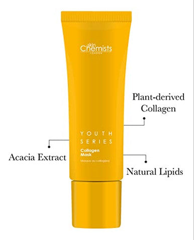 Skin Chemists Collagen Face Mask Anti Aging Face Mask For Youthful Hydrated Skin Deep Nourishment With Amino Acids - Revive Moisturize And Soften Face Mask Skincare