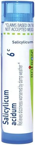 Boiron Salicylicum Acidum 6C For Dizziness Worsened By Damp Weather 80 Pellets