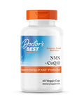 Doctor'S Best Nmn Coq10 Supplement For Women & Men - Supports Nad Production & Cellular Energy Beta Nicotinamide Mononucleotide 150 Mg & Coenzyme Q10 50 Mg Per Capsule Vegan Non Gmo 60 Veg Caps