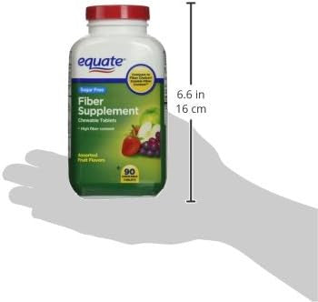 Equate - Fiber Supplement, 90 Chewable Tablets (Compare To Fiber Choice)