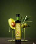 Villacados Extra Virgin Olive & Extra Virgin Avocado Oil Blend, 100% Pure Cold Pressed, Naturally Blended, Unrefined, Cooking, Frying, Grilling, Marinades & Dressings 8.5oz