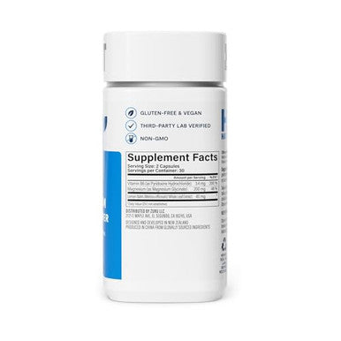 H' Habit Habit Magnesium Sleep & Recover Supplement Magnesium Glycinate Vitamin B6 Lemon Balm 60 Capsules