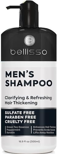 Bellisso Shampoo For Men And Biotin Hair Thickening Serum For Men And Women